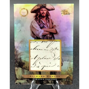 Authentic Pirate Captain Richard Worley Handwriting Relic, Created Jolly Roger